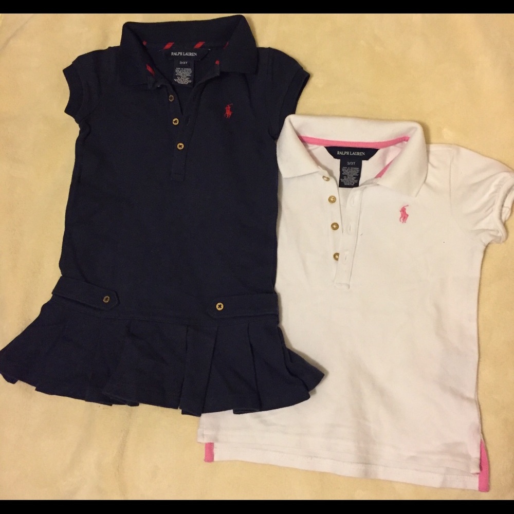 two Ralph Lauren’s 3T girl’s shirts